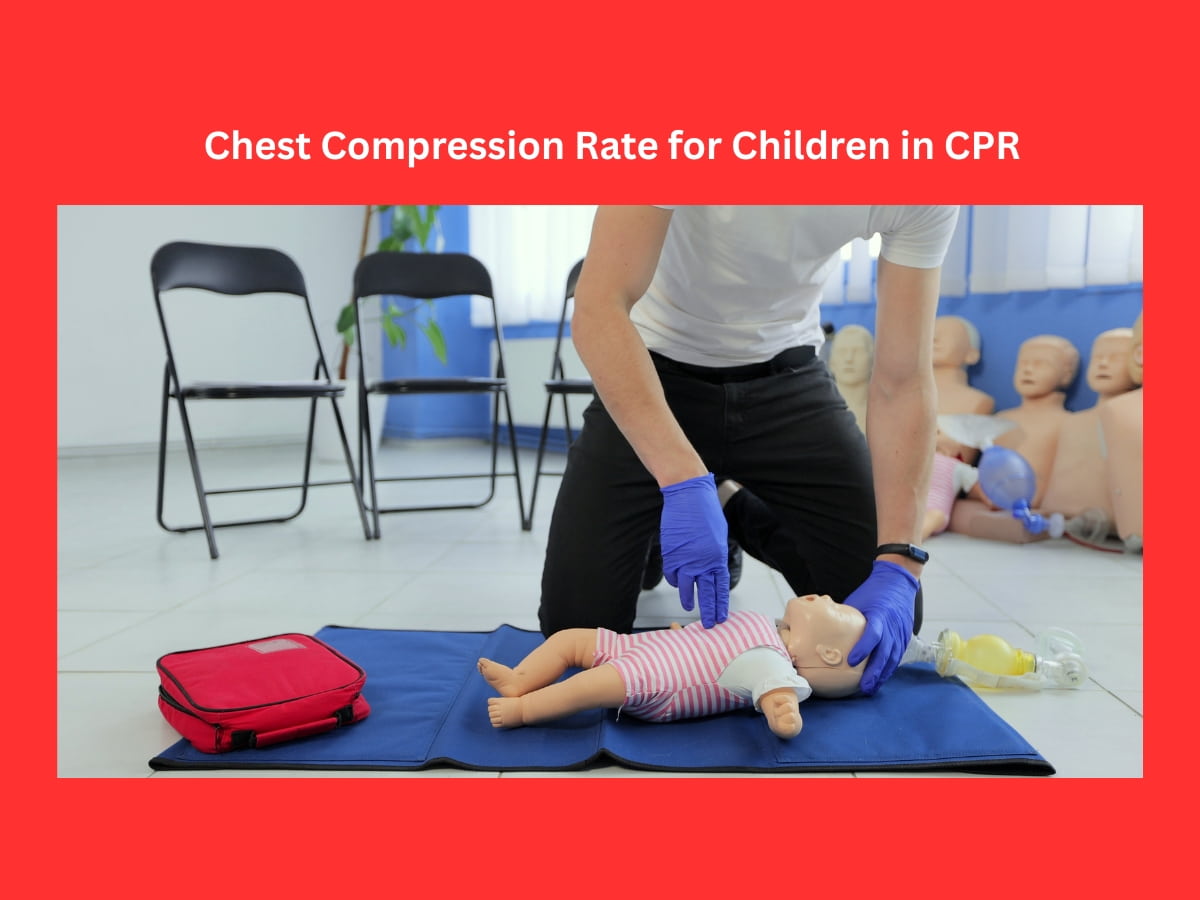 chest compression rate for children in cpr
