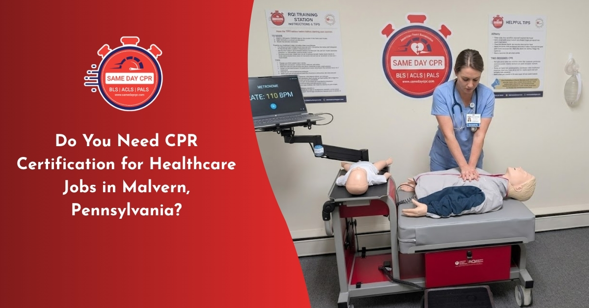 cpr certification for healthcare job in malvern