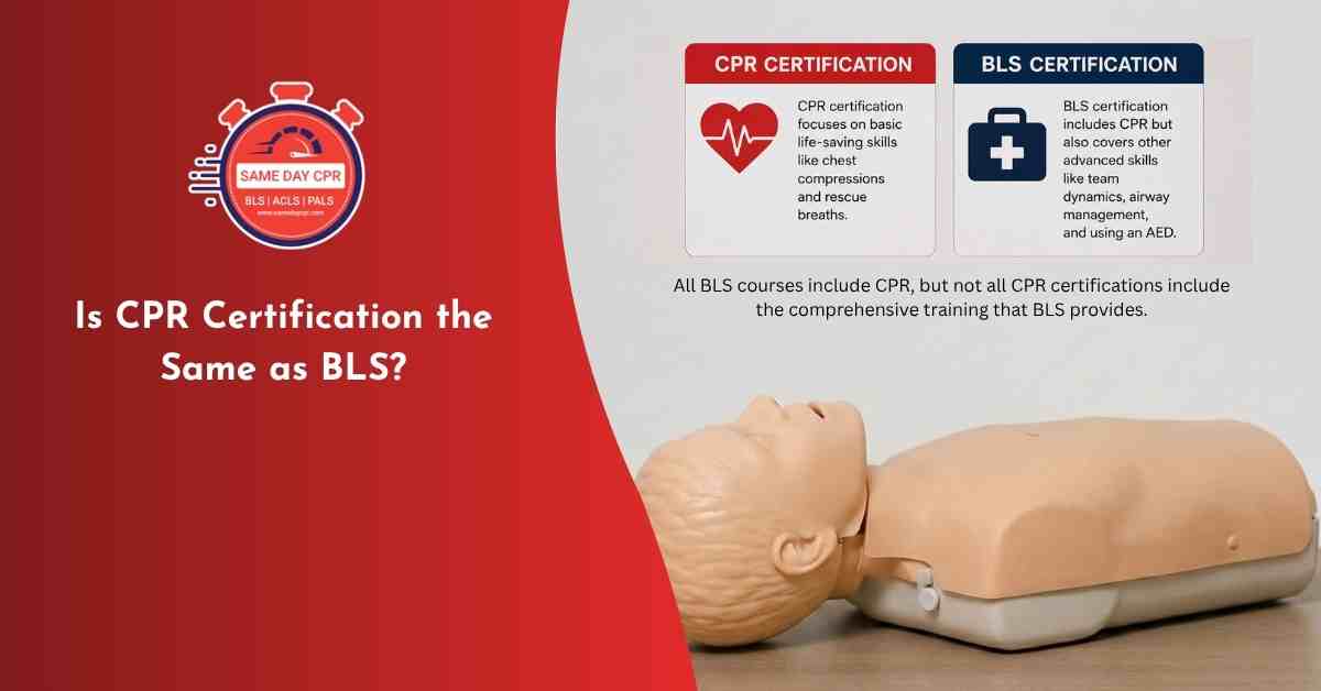 is cpr certification the same as bls